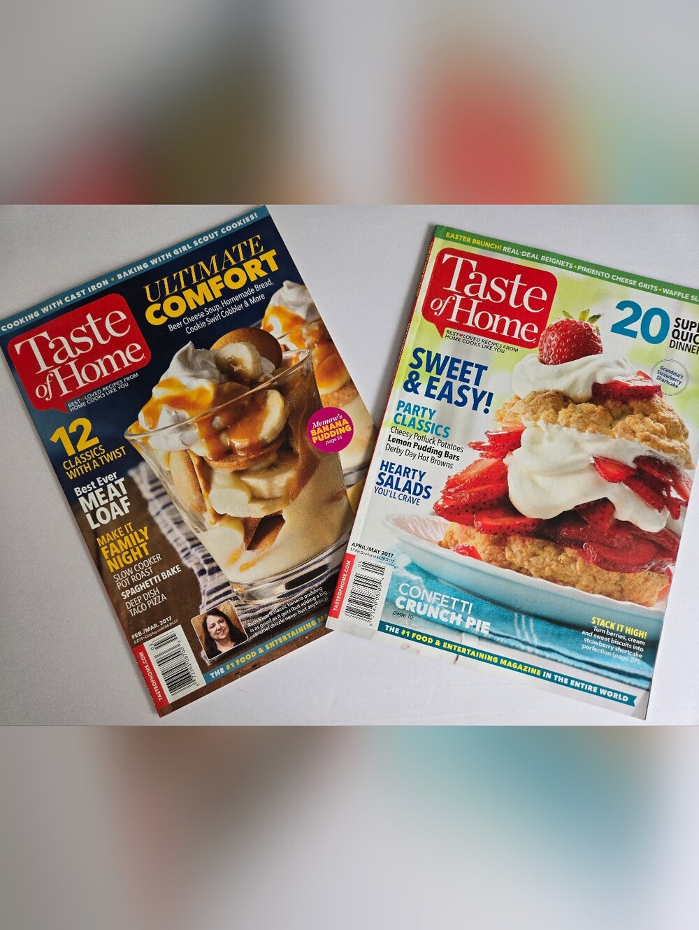 Taste Of Home Magazine Lot Comfort And Summer Cookbook Recipes